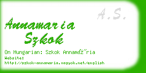 annamaria szkok business card